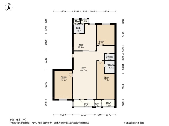 天秀花园古月园户型图
