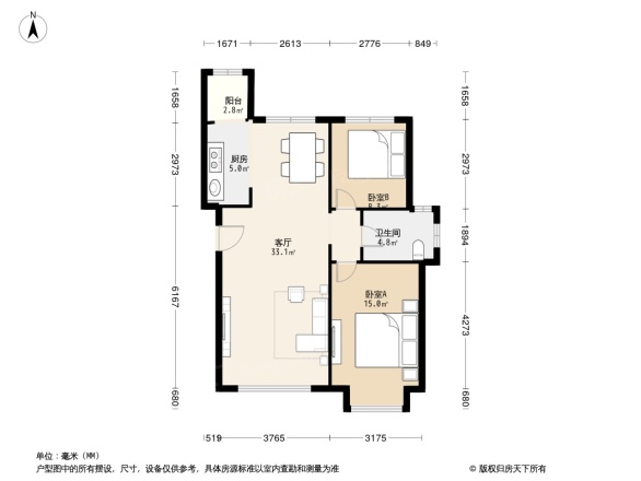 天房崇德园户型图